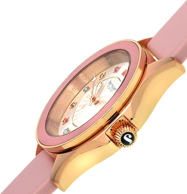 Steinhausen Arbon Collection Stainless Steel Silicone Interchangable Band Women's Watch