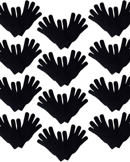 Motique Accessories Set of 12 Warm Knit Gloves Unisex Lots of Styles