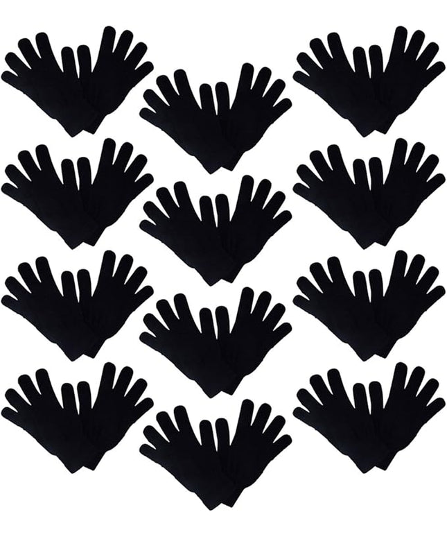 Motique Accessories Set of 12 Warm Knit Gloves Unisex Lots of Styles