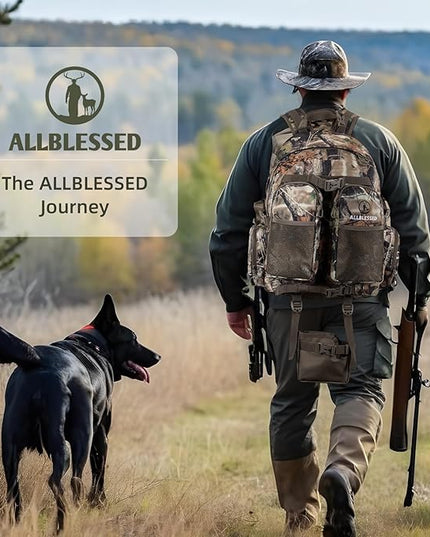 hunting backpack for men Waterproof Camo Pack Hunting gifts for men gear Hunting Day Pack-BlessedBark-35L