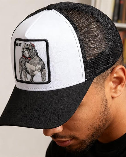 Classic Unisex Various Animal Series Embroidery Farm Adjustable Mesh Snapback Trucker Hat