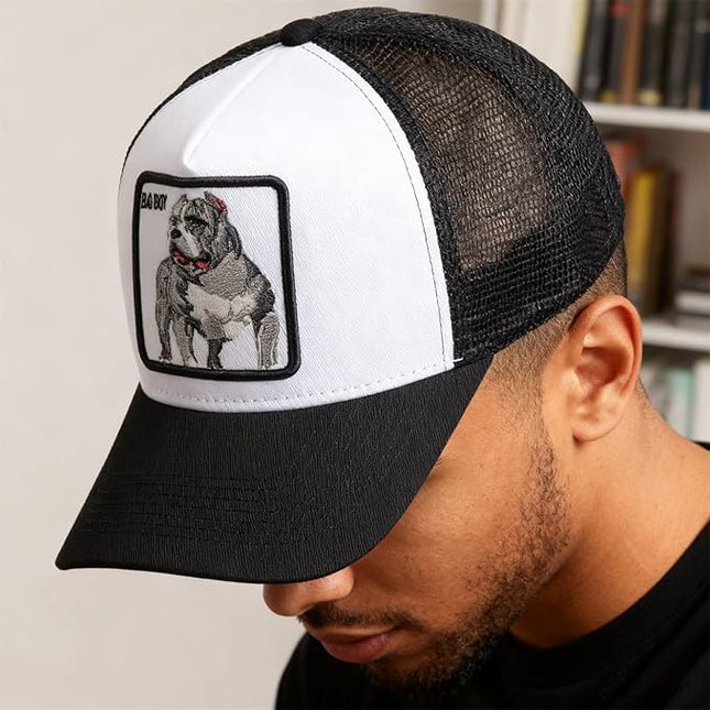 Classic Unisex Various Animal Series Embroidery Farm Adjustable Mesh Snapback Trucker Hat