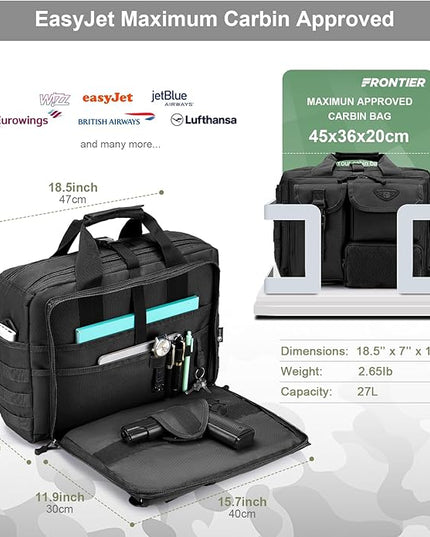 Stypos Tactical Messenger Bag,Tactical Briefcase for Man Military Laptop Bag 14 Inch/15.6 Inch /17.3 Inch Messenger Work Bag