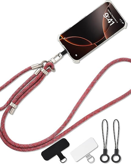 3-in-1 Adjustable Phone Lanyard Crossbody Cell Phone Neck Strap Universal Mobile Wrist Lanyard