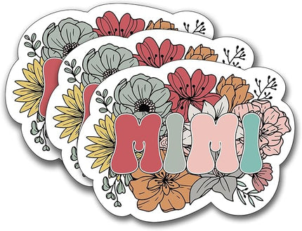 (3Pcs) Mimi Sticker, Decal Gifts Decorate Books Laptop Phone Water Bottles Kindles Stickers Tumbler Sticker Waterproof Vinyl Decorate Sticker 3" Inch