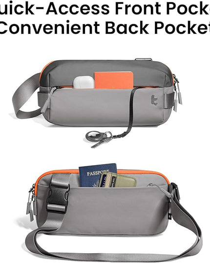 tomtoc Compact EDC Sling Bag 3L-10L, Minimalist Crossbody Bag Chest Shoulder Pack for Men Women, X-pac/Recycled Polyester