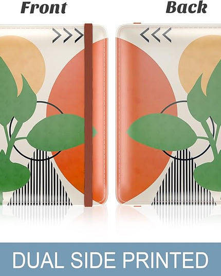 Passport Holder for Travel Essentials, Passport Wallet Cover Case for Travel Must Haves Accessories, Passport Book Holders for Women and Men, Tropical Plants