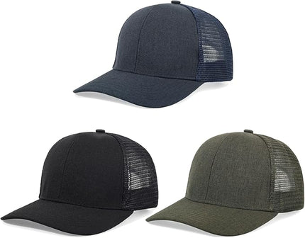 kozinu Unisex Trucker Hats Blank Mesh Snapback Hats Sport Plain Baseball Caps Adjustable Fitted Hat