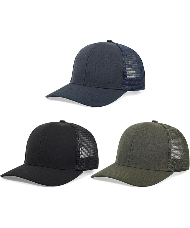 kozinu Unisex Trucker Hats Blank Mesh Snapback Hats Sport Plain Baseball Caps Adjustable Fitted Hat