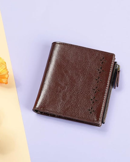 Lavemi Ultra Thin Small Compact Leather Womens Girls Wallets RFID Blocking Credit Card Holder for Women