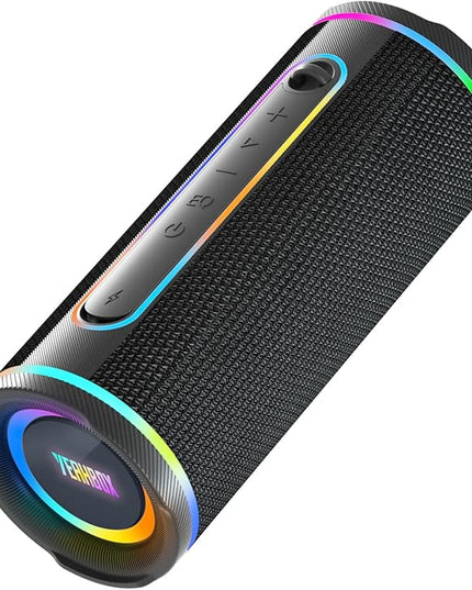 X-Boom Go Portable Bluetooth Speaker, Max 40W Hi-Fi Sound, Dome Tweeter & Track Bass Driver, Dual EQ Modes, IP65 Waterproof, RGB Light Show, TWS Stereo Pairing, Bluetooth 5.4, 10H Playtime