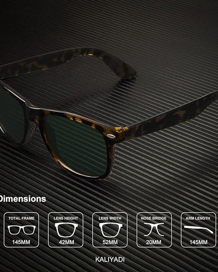 KALIYADI Polarized Sunglasses for Men and Women Matte Finish Sun glasses Color Mirror Lens UV Blocking (3 Pack)