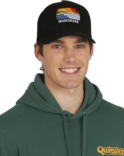 Quiksilver Men's Premium Cotton Adjustable Snap Back Logo Baseball Cap