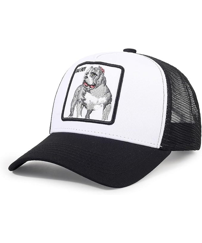 Classic Unisex Various Animal Series Embroidery Farm Adjustable Mesh Snapback Trucker Hat
