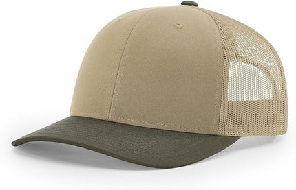 Richardson 112 Trucker Hat - Premium Adjustable Snapback Hat - Structured Six Panel Richardson Blank Caps