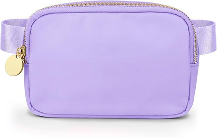 DANCOUR Women's Purple Nylon Waist Pack Crossbody Bag