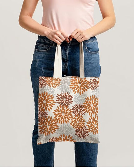 Horaldaily Canvas Tote Bag,Reusable Shoulder Tote Bag for Women Lady Casual Vacation, Shopping, Work, Gym
