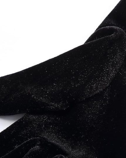 Long Opera Gloves for Women Velvet Gloves 1920s Flapper Stretchy Elbow Length Halloween Costume Gloves