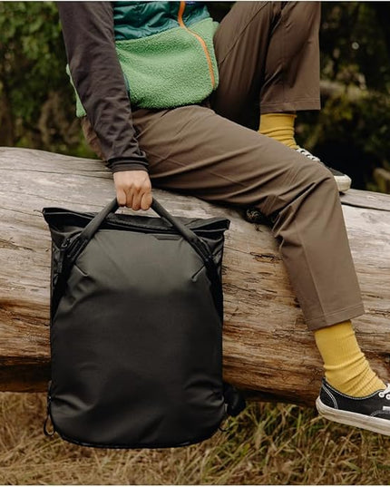 Peak Design Everyday Totepack 20L, Ocean, Weatherproof Shell, Top and Side Access, FlexFold Dividers, Laptop Sleeve, Internal Pockets, Backpack or Hand Carry, Versatile Tote Bag for Women and Men