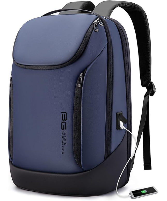 BANGE Business Smart Backpack Waterproof fit 15.6 Inch Laptop Backpack with USB Charging Port,Travel Durable Backpack