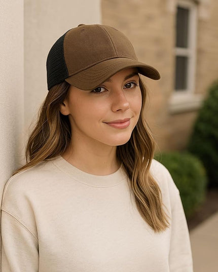 Zylioo XL XXL Oversize Baseball Cap, 100% Cotton Adjustable Dad Hat for Big Heads 23.5"-25.5", Soft Crown Large Size Cap