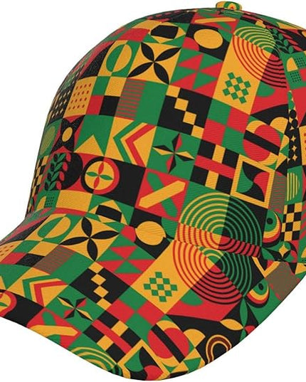 African Ethnic Tribal Style Baseball Cap for Men Women, Fashion Adjustable African Hat Casual Trucker Hats Sun Caps