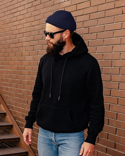 ROYBENS Wool Fisherman Beanie for Men Women, Knit Cuffed Fleece Lined Beanies Winter Warm Hat Skull Cap Unisex