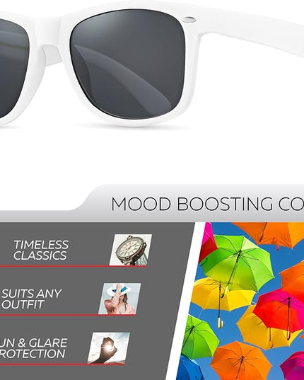 Retro Rewind Polarized Sunglasses for Men and Women - UV Protection Classic Sun Glasses