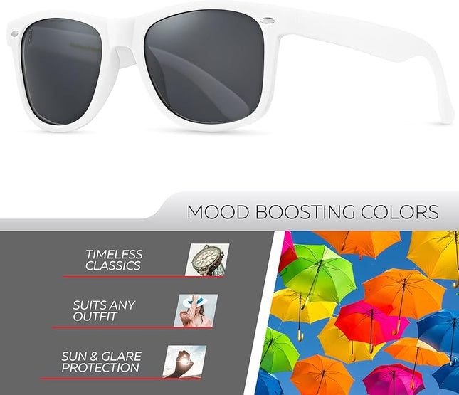 Retro Rewind Polarized Sunglasses for Men and Women - UV Protection Classic Sun Glasses