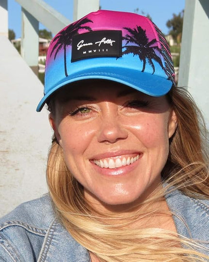 Grace Folly Foam Trucker Hat Snapback Mesh Baseball Cap for Men or Women