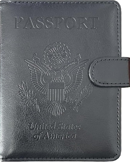 Passport Holder Cover, ACdream Protective Premium Leather RFID Blocking Wallet Travel Case for Passport/Credit Card/Air Ticket,