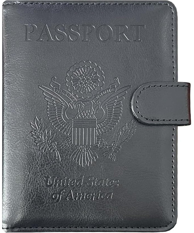 Passport Holder Cover, ACdream Protective Premium Leather RFID Blocking Wallet Travel Case for Passport/Credit Card/Air Ticket,