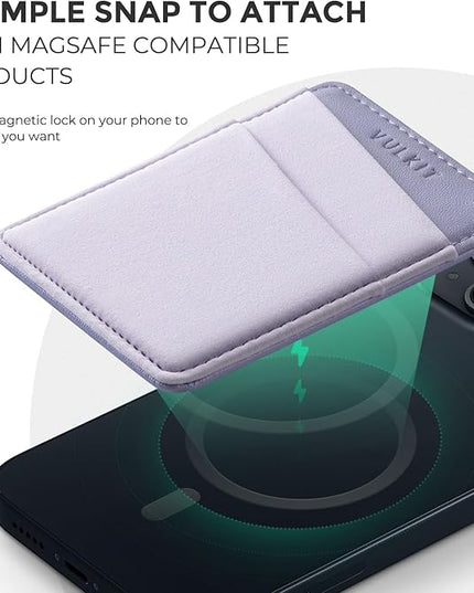 VULKIT Magnetic Phone Wallet for MagSafe- RFID Blocking - Card Holder Wallet for iPhone 16/15/14/13/12 Series & Phone Case with MagSafe