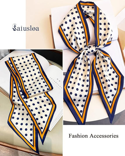 Purse Scarf For Handbags Head Scarves For Women's Hair Bags Scarfs Long Skinny Scarves Fashion Silky