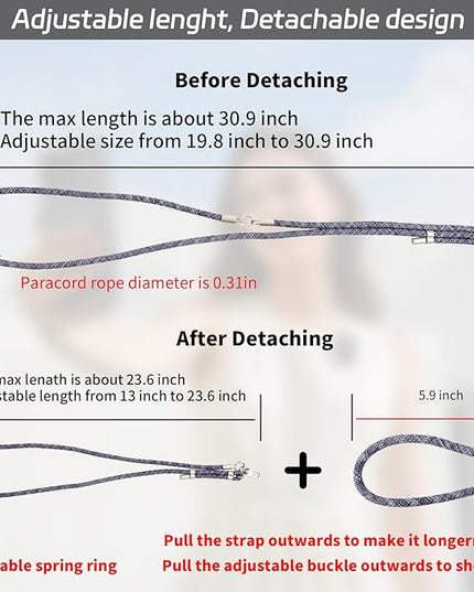 3-in-1 Adjustable Phone Lanyard Crossbody Cell Phone Neck Strap Universal Mobile Wrist Lanyard