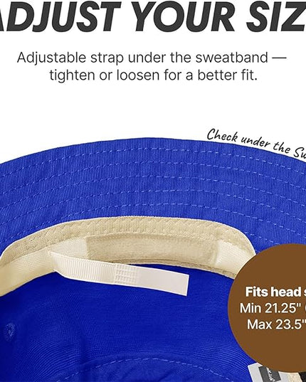 Hot Summer Bucket Hat - Trendy Cotton Sun Hat for Beach, Golf, Fishing - Fun Outdoor Vacation Boonie for Men and Women