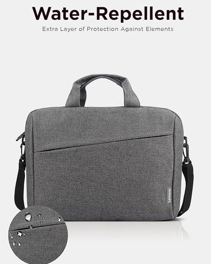 Lenovo Laptop Carrying Case T210, 15.6-Inch Laptop and Tablet, Sleek Design, Durable and Water-Repellent Fabric, Business Casual or School, GX40Q17231 Casual Toploader - Grey