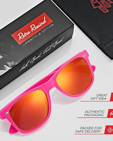 Retro Rewind Polarized Sunglasses for Men and Women - UV Protection Classic Sun Glasses