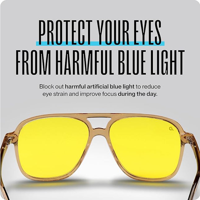 DREAM RECOVERY Blue Light Blocking Glasses for Computer, Gaming, Screen Fatigue