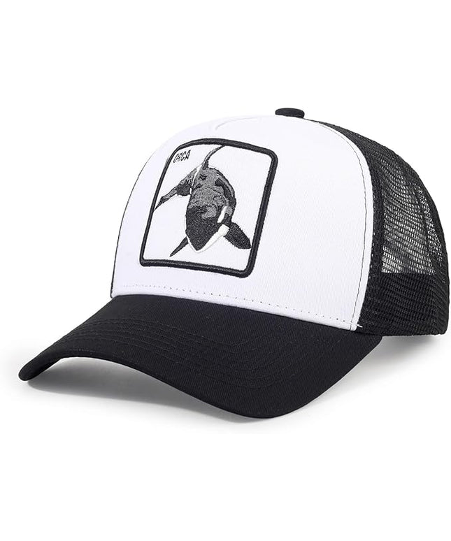 Classic Unisex Various Animal Series Embroidery Farm Adjustable Mesh Snapback Trucker Hat