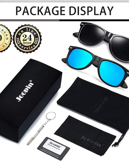 Joopin Square Sunglasses Polarized UV Protection Trendy Designer Sun Glasses Men Women