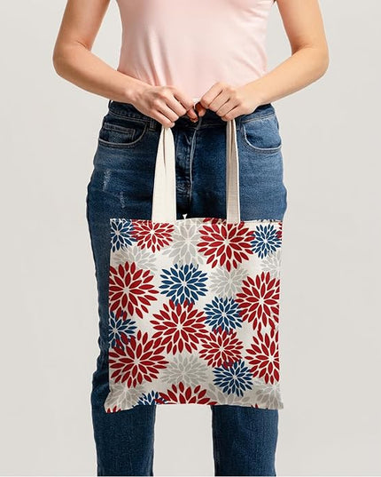 Horaldaily Canvas Tote Bag,Reusable Shoulder Tote Bag for Women Lady Casual Vacation, Shopping, Work, Gym