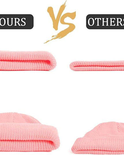 SATINIOR Trawler Beanie Watch Hat Roll-up Edge Skullcap Fisherman Beanie for Women Men