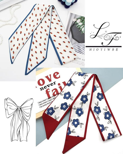 Purse Scarf Handbags For Women Skinny Hair Neck Accessories Scarves With Bag Scarfs Handle Fashion Lightweight