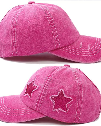 YeeHeen Ponytail Baseball Cap for Women High Messy Bun Caps Washed Cotton Hats