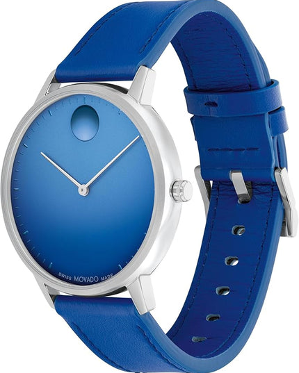 Movado Face Men's Luxury Quartz Watch - Swiss Movement - Water Resistance 30 Meters (3ATM) - Elegant Timepiece - Gift for Him - 41mm