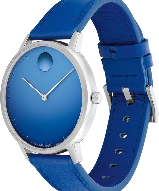 Movado Face Men's Luxury Quartz Watch - Swiss Movement - Water Resistance 30 Meters (3ATM) - Elegant Timepiece - Gift for Him - 41mm