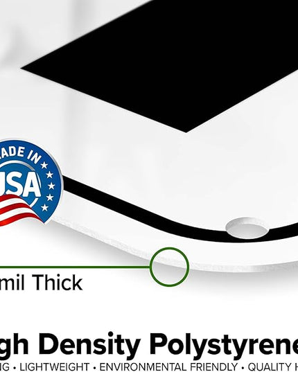 Trucks Right Sign, 12x18 Inches, 55 mil thick HDPS (high density polystyrene), Made in USA by My Sign Center
