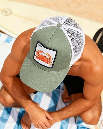 Classic Unisex Various Animal Series Embroidery Farm Adjustable Mesh Snapback Trucker Hat