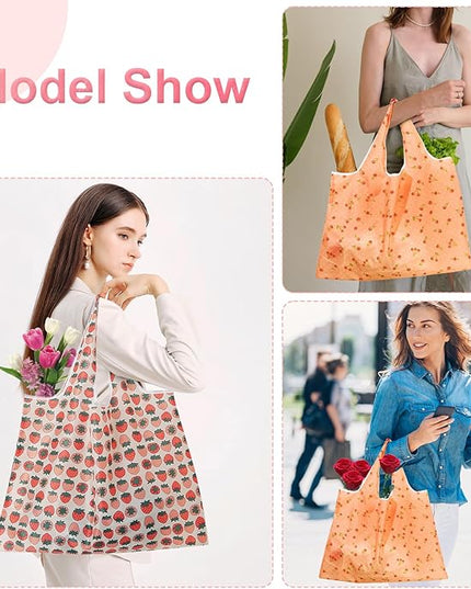 Extra Large 50lbs Foldable Reusable Shopping Bags kitchen reusable grocery bags Washable Polyester Bags in Pocket